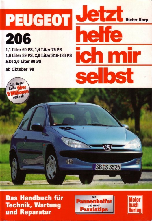 PEUGEOT 206 AB OKTOBER 1998 (Band 215)